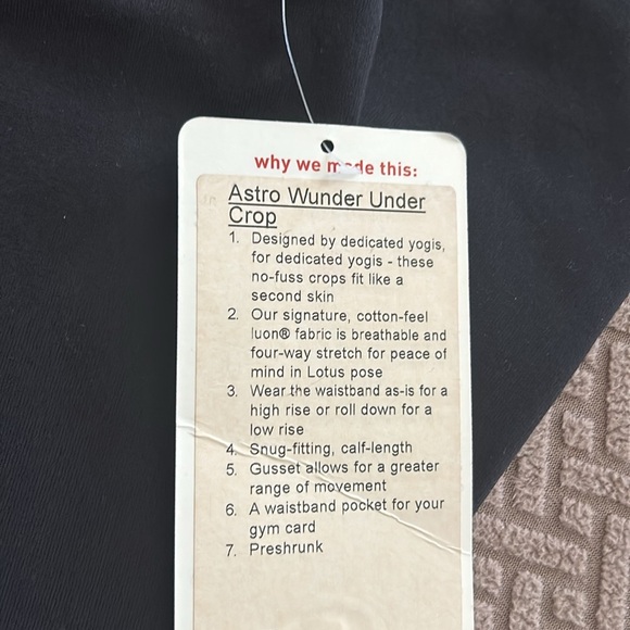 Lululemon Wunder Under Crop - Picture 6 of 7